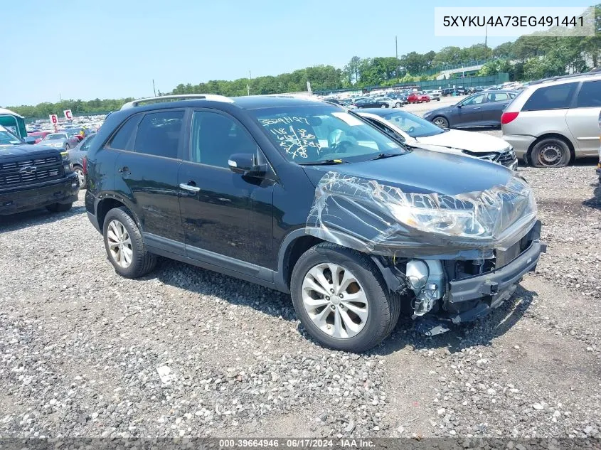 2014 Kia Sorento Ex V6 VIN: 5XYKU4A73EG491441 Lot: 39664946