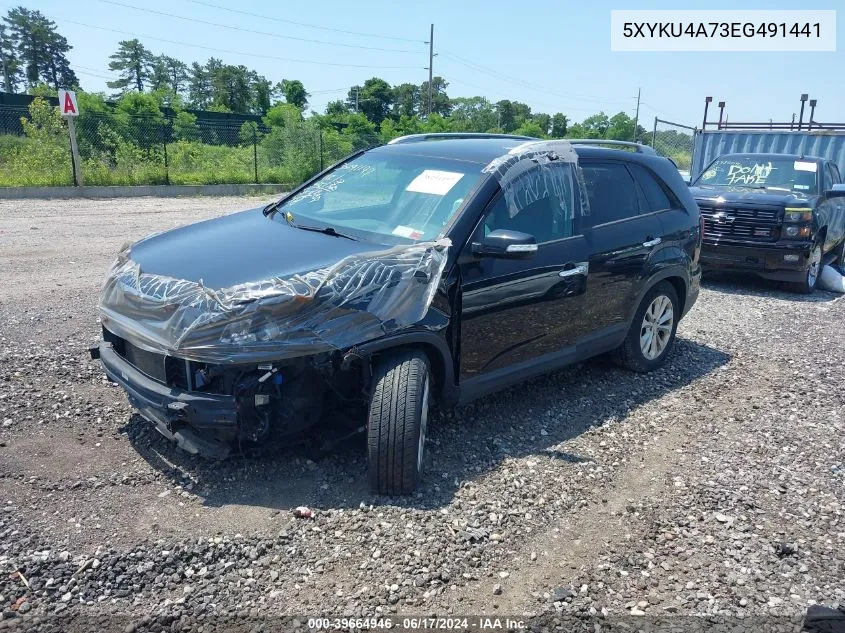 2014 Kia Sorento Ex V6 VIN: 5XYKU4A73EG491441 Lot: 39664946