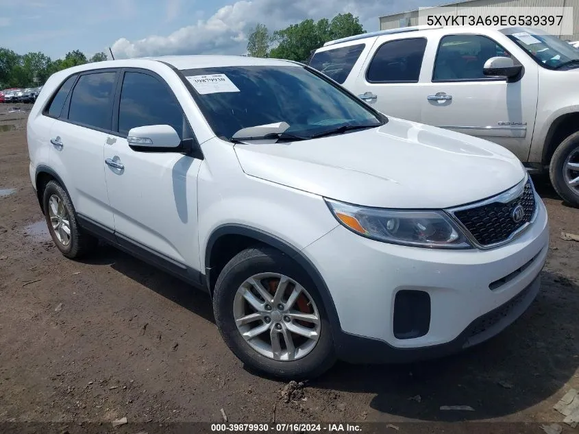 2014 Kia Sorento Lx VIN: 5XYKT3A69EG539397 Lot: 39879930