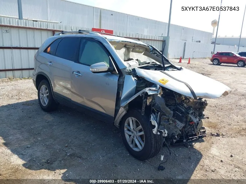 5XYKT3A67EG537843 2014 Kia Sorento Lx