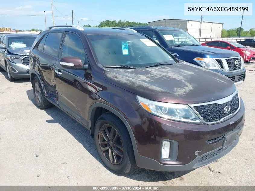 2014 Kia Sorento Lx VIN: 5XYKT4A6XEG489499 Lot: 39909995