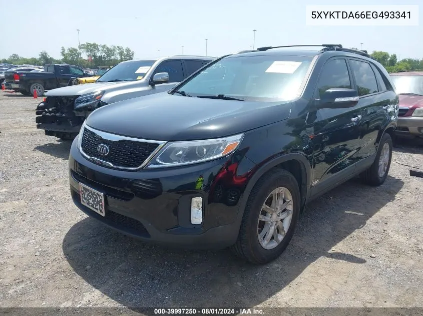 2014 Kia Sorento Lx VIN: 5XYKTDA66EG493341 Lot: 39997250