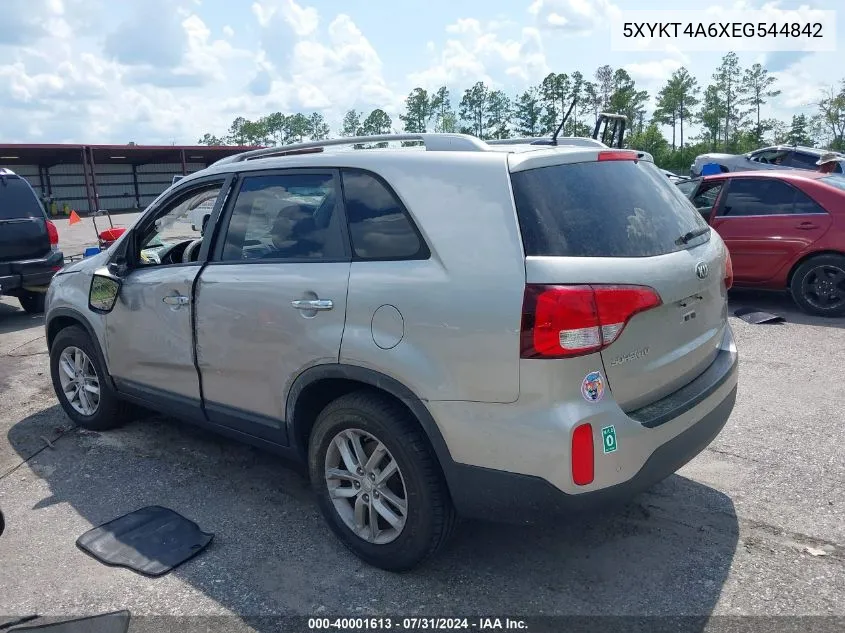 5XYKT4A6XEG544842 2014 Kia Sorento Lx