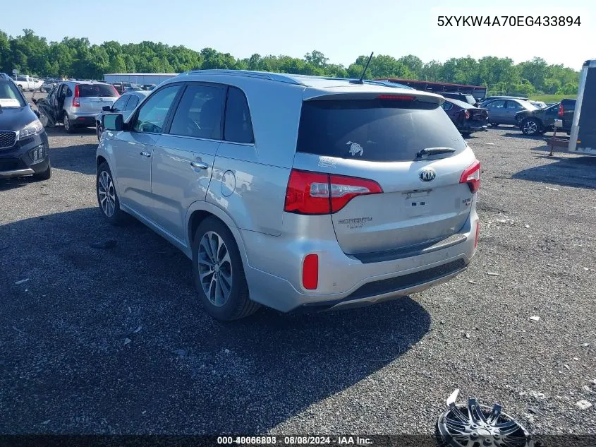 2014 Kia Sorento Sx VIN: 5XYKW4A70EG433894 Lot: 40056803