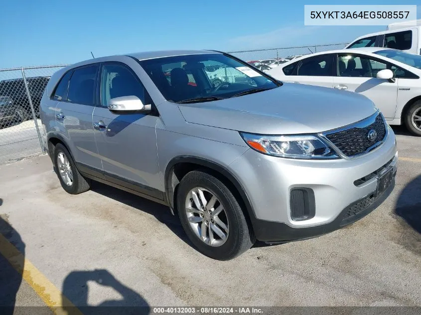 5XYKT3A64EG508557 2014 Kia Sorento Lx