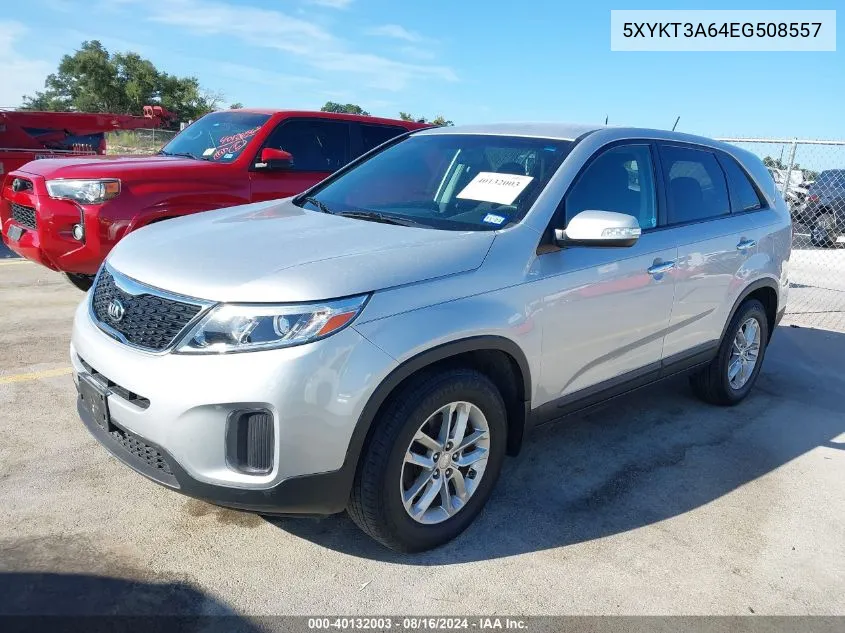 5XYKT3A64EG508557 2014 Kia Sorento Lx