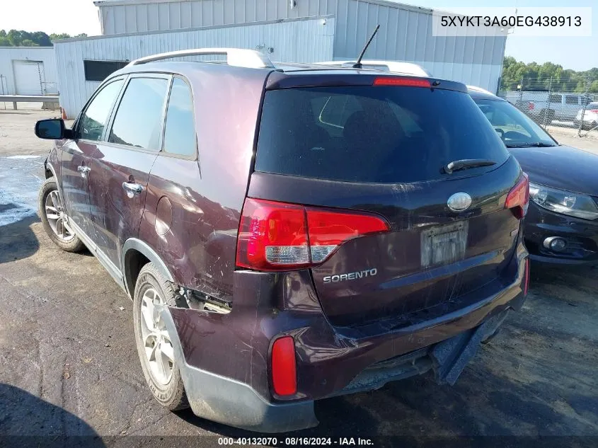 5XYKT3A60EG438913 2014 Kia Sorento Lx