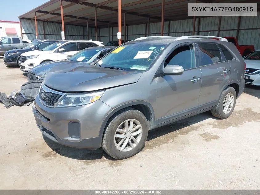 2014 Kia Sorento Lx VIN: 5XYKT4A77EG480915 Lot: 40142208