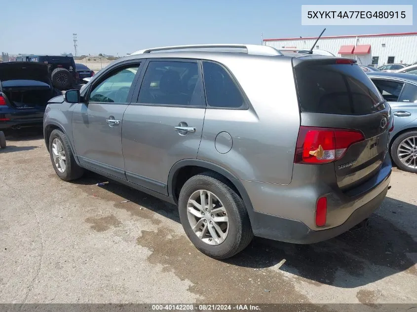 5XYKT4A77EG480915 2014 Kia Sorento Lx