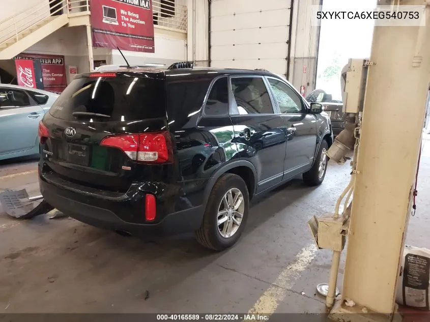 5XYKTCA6XEG540753 2014 Kia Sorento Lx