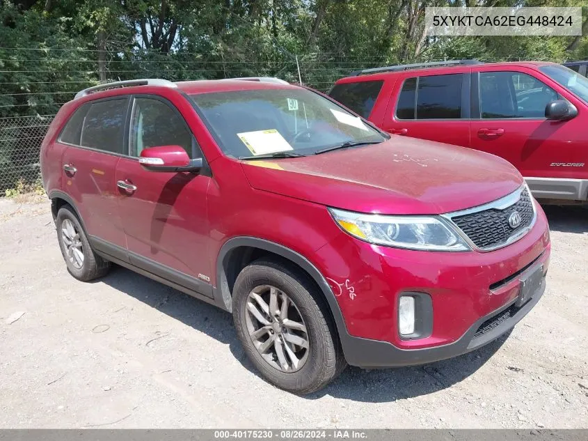 5XYKTCA62EG448424 2014 Kia Sorento Lx