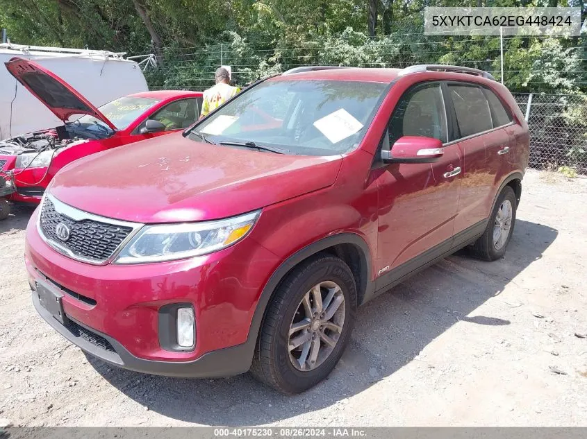 5XYKTCA62EG448424 2014 Kia Sorento Lx