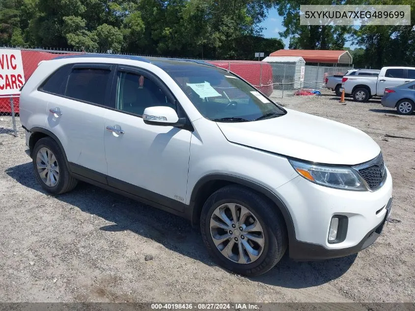 5XYKUDA7XEG489699 2014 Kia Sorento Ex V6