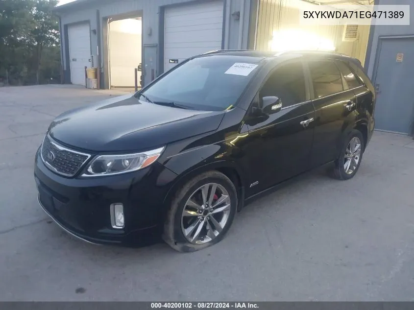 5XYKWDA71EG471389 2014 Kia Sorento Limited V6