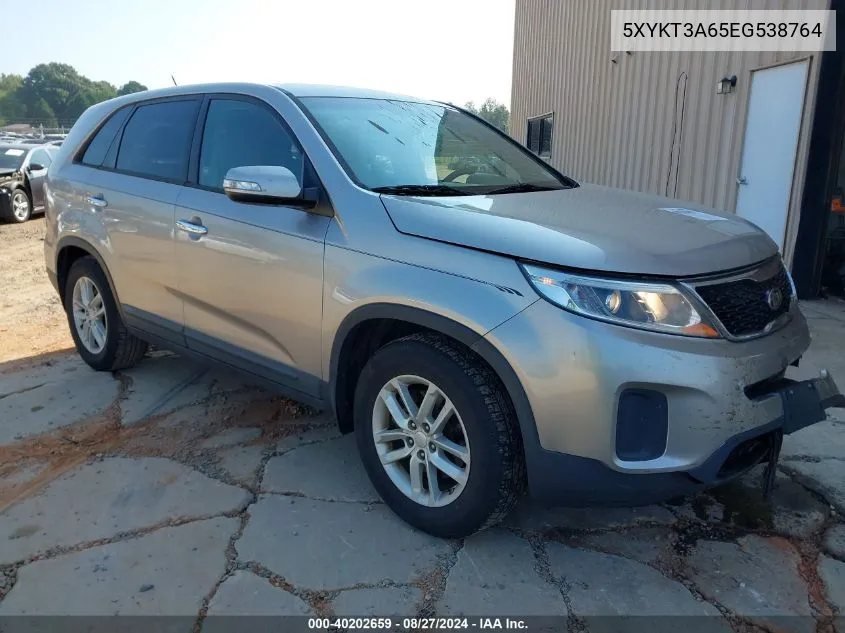 5XYKT3A65EG538764 2014 Kia Sorento Lx