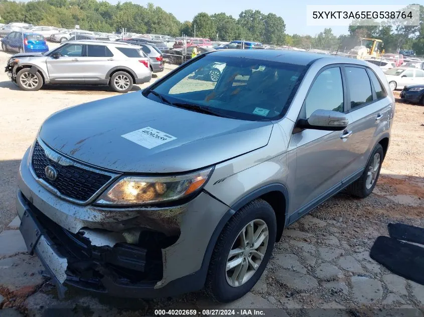 5XYKT3A65EG538764 2014 Kia Sorento Lx