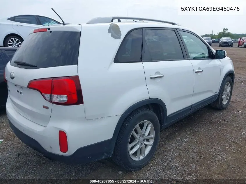 2014 Kia Sorento Lx VIN: 5XYKTCA69EG450476 Lot: 40207855