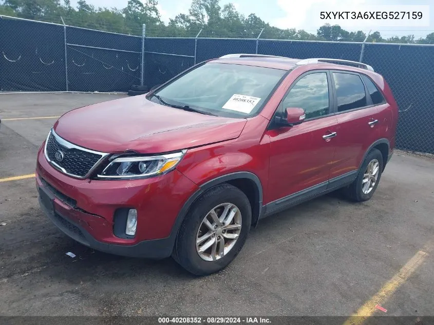 2014 Kia Sorento Lx VIN: 5XYKT3A6XEG527159 Lot: 40208352