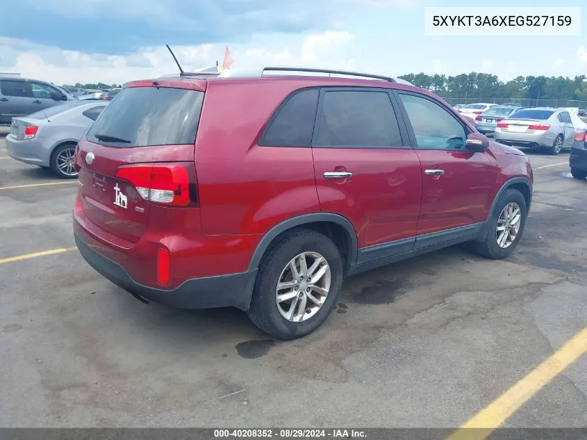 2014 Kia Sorento Lx VIN: 5XYKT3A6XEG527159 Lot: 40208352