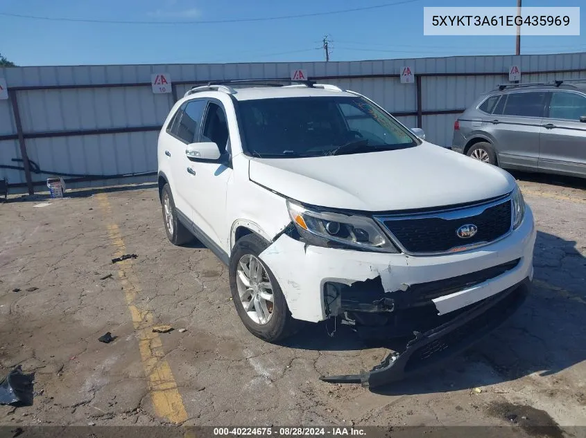 2014 Kia Sorento Lx VIN: 5XYKT3A61EG435969 Lot: 40224675