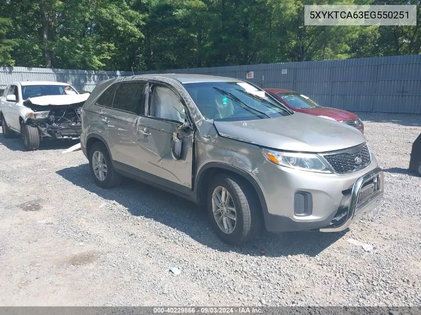 5XYKTCA63EG550251 2014 Kia Sorento Lx