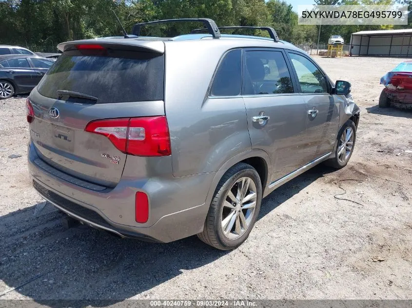 5XYKWDA78EG495799 2014 Kia Sorento Limited V6