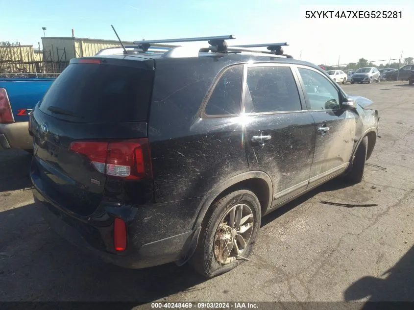 2014 Kia Sorento Lx V6 VIN: 5XYKT4A7XEG525281 Lot: 40248469