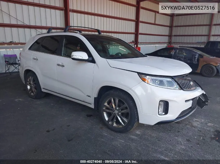 2014 Kia Sorento Limited V6 VIN: 5XYKWDA70EG527516 Lot: 40274040