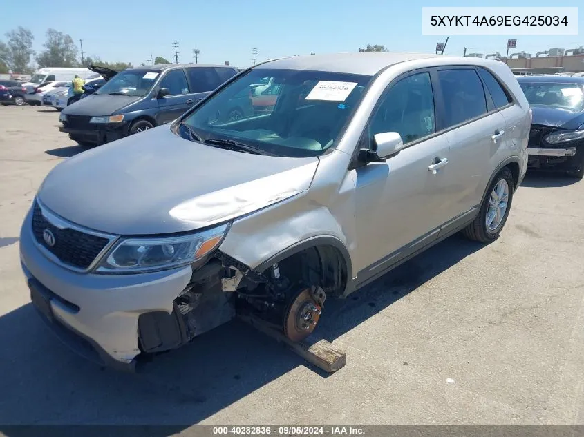 2014 Kia Sorento Lx VIN: 5XYKT4A69EG425034 Lot: 40282836