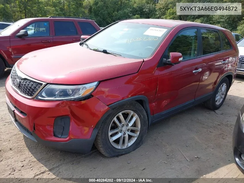 5XYKT3A66EG494872 2014 Kia Sorento Lx