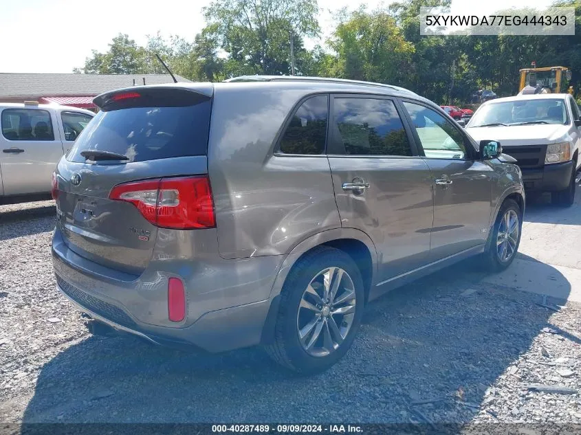 5XYKWDA77EG444343 2014 Kia Sorento Limited V6