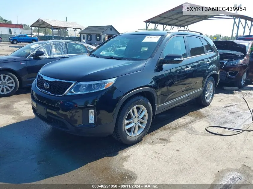 2014 Kia Sorento Lx VIN: 5XYKT3A68EG439954 Lot: 40291950