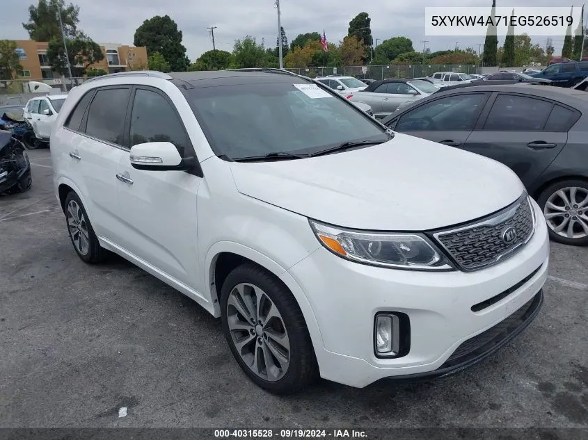 2014 Kia Sorento Sx VIN: 5XYKW4A71EG526519 Lot: 40315528