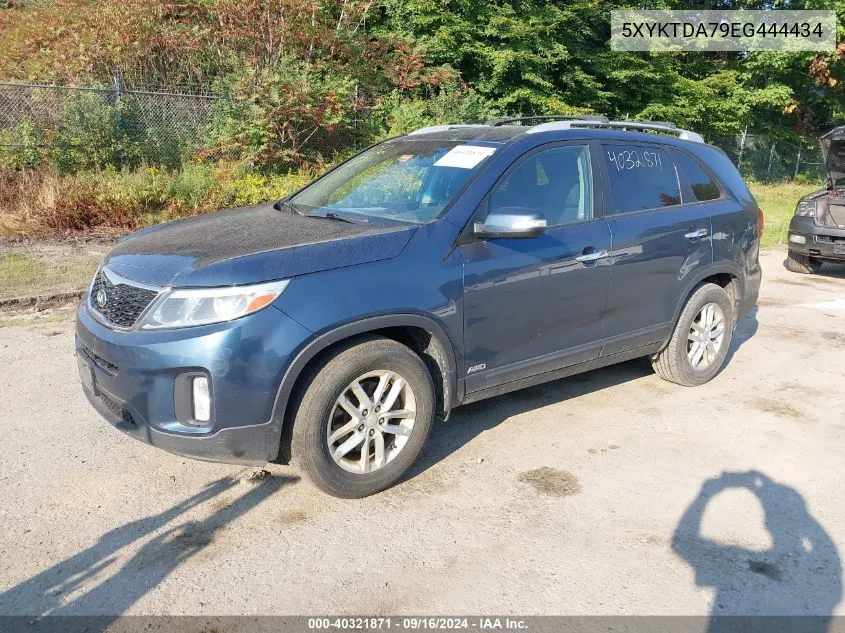 5XYKTDA79EG444434 2014 Kia Sorento Lx V6