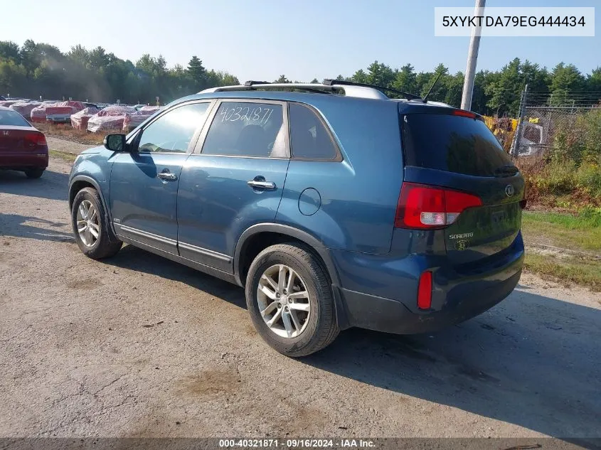 5XYKTDA79EG444434 2014 Kia Sorento Lx V6