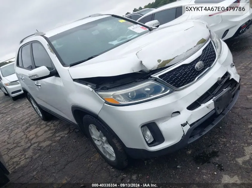 2014 Kia Sorento Lx VIN: 5XYKT4A67EG479786 Lot: 40335334