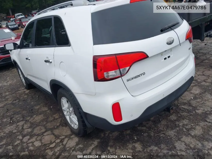 5XYKT4A67EG479786 2014 Kia Sorento Lx