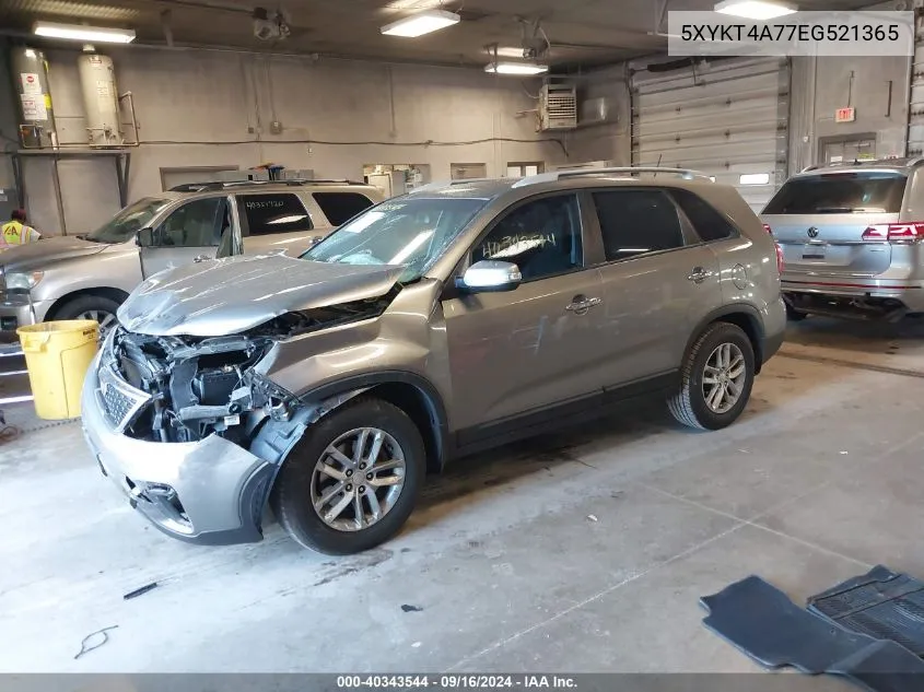 5XYKT4A77EG521365 2014 Kia Sorento Lx