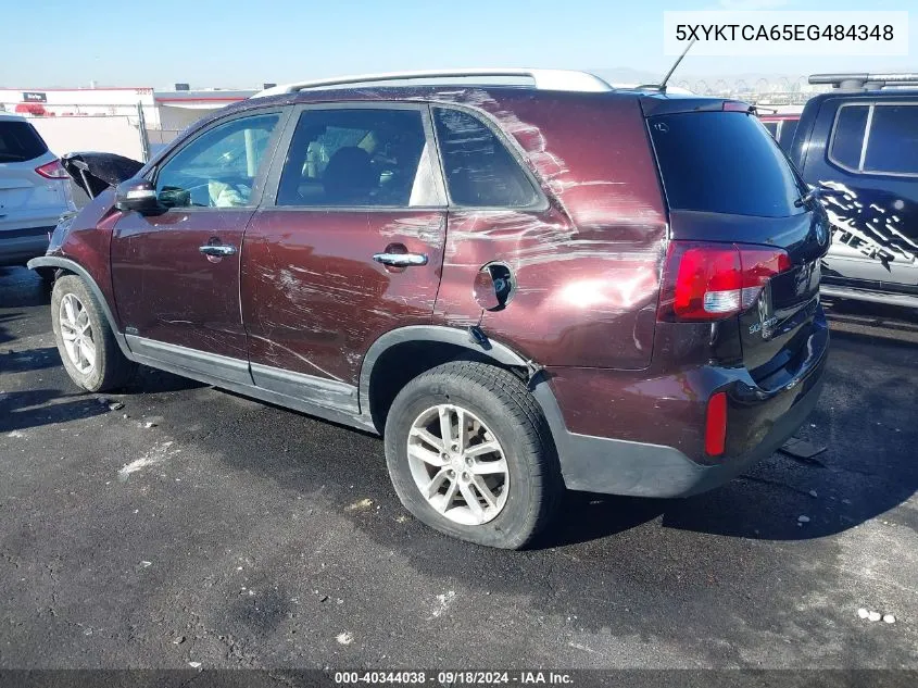 5XYKTCA65EG484348 2014 Kia Sorento Lx