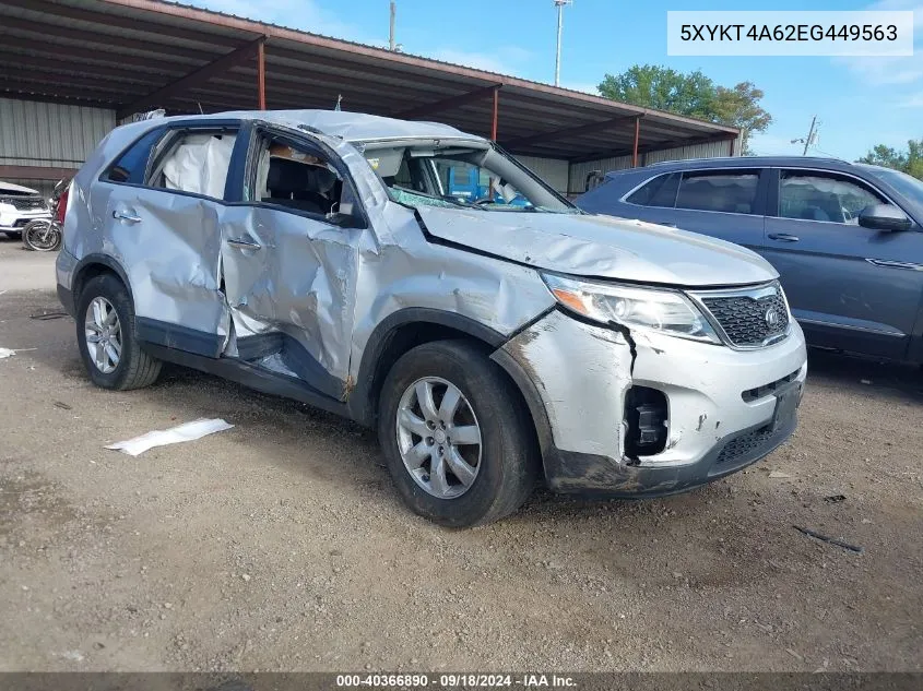 5XYKT4A62EG449563 2014 Kia Sorento Lx