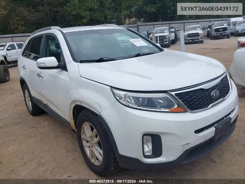 5XYKT3A60EG439172 2014 Kia Sorento Lx