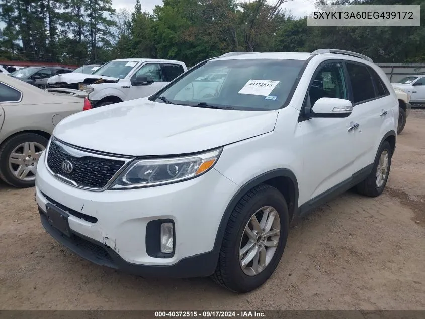 5XYKT3A60EG439172 2014 Kia Sorento Lx