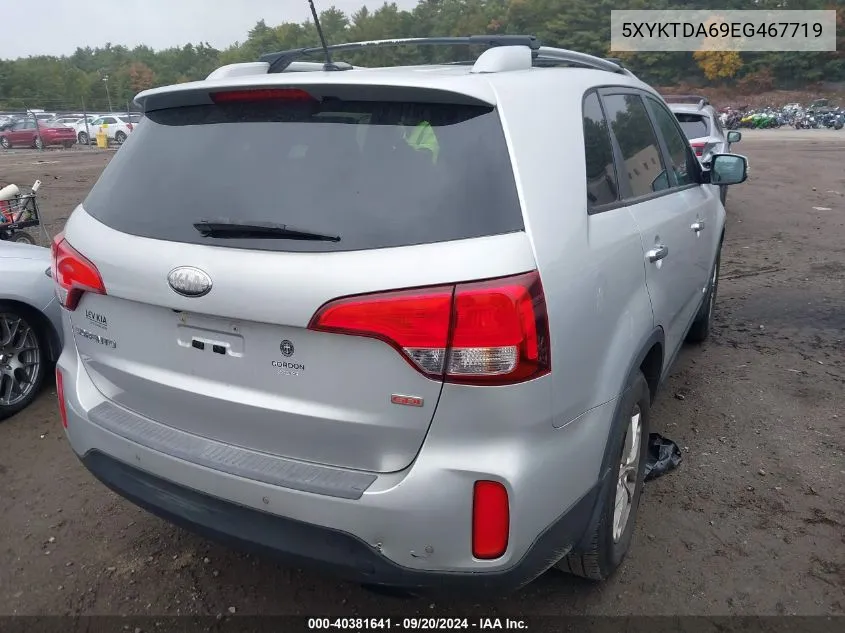 2014 Kia Sorento Lx VIN: 5XYKTDA69EG467719 Lot: 40381641