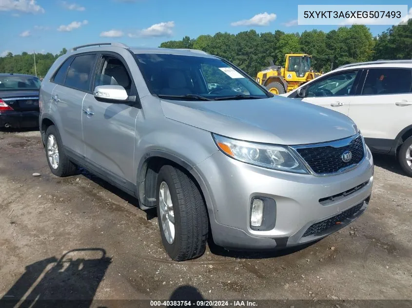 2014 Kia Sorento Lx VIN: 5XYKT3A6XEG507493 Lot: 40383754