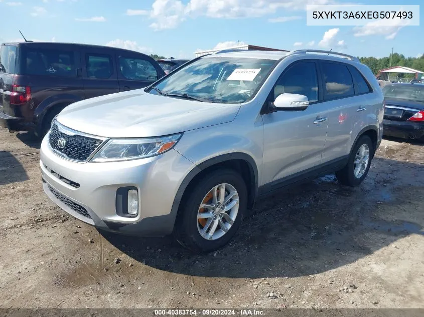 2014 Kia Sorento Lx VIN: 5XYKT3A6XEG507493 Lot: 40383754