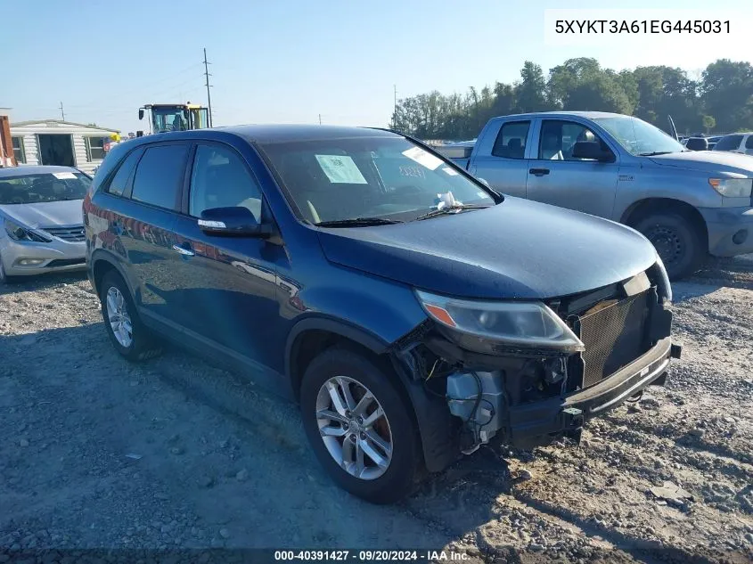 5XYKT3A61EG445031 2014 Kia Sorento Lx