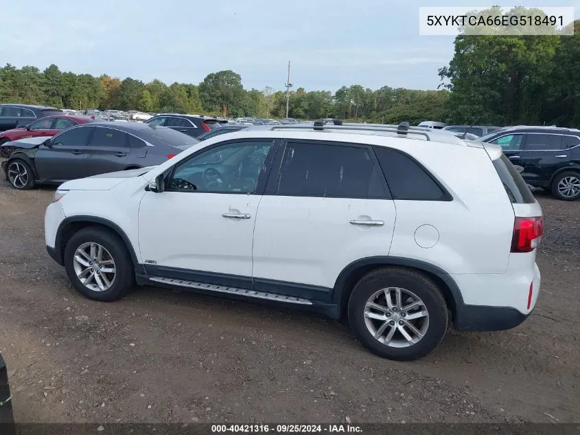 5XYKTCA66EG518491 2014 Kia Sorento Lx