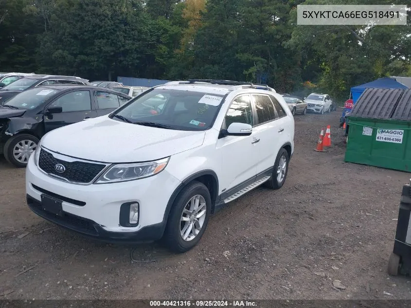 5XYKTCA66EG518491 2014 Kia Sorento Lx