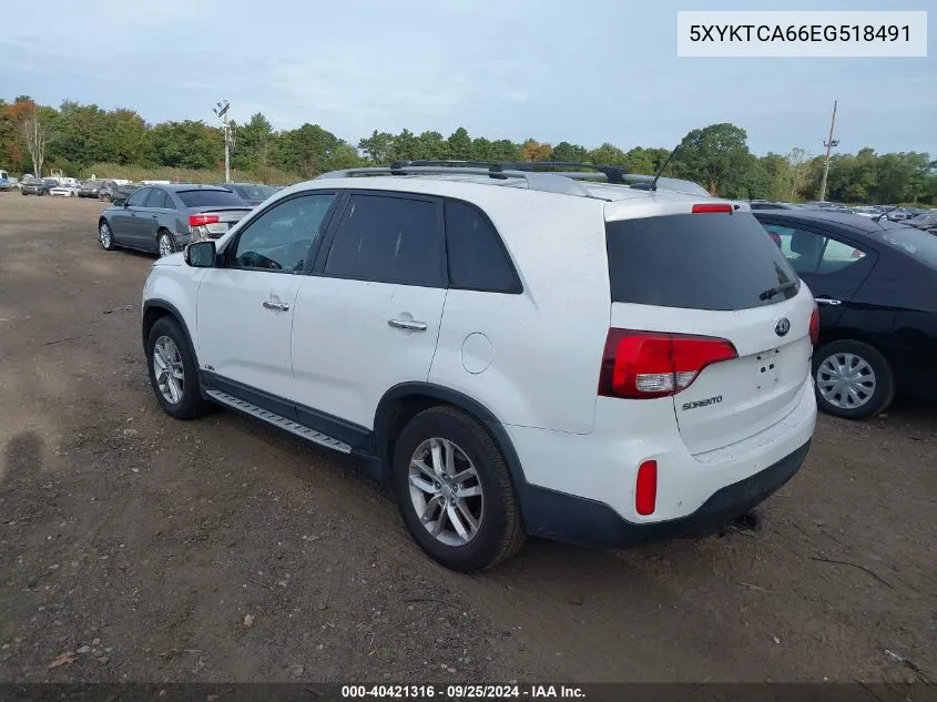 5XYKTCA66EG518491 2014 Kia Sorento Lx