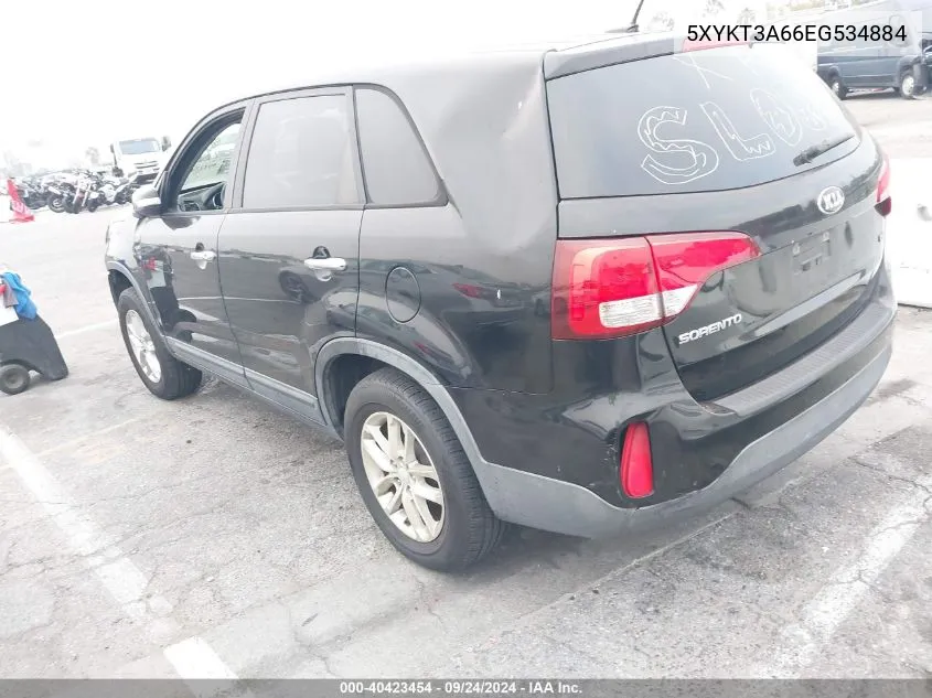 5XYKT3A66EG534884 2014 Kia Sorento Lx